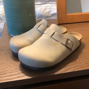 Beige Clogs